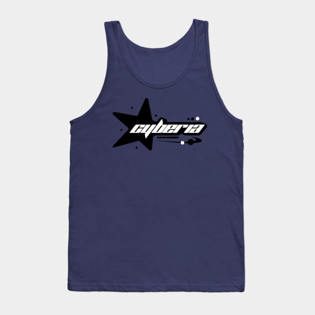 Cyberia Y2K Logo Design Tank Top by Cyber Cyanide